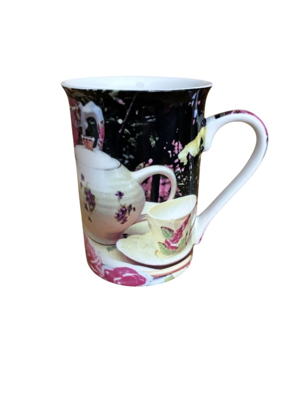 Fine China Tea Time Roses‎ Mug Creative Tops Floral Ursula Ryan ENGLAND